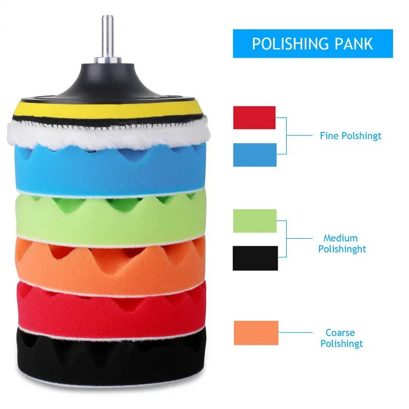 8개입 자동차 광택 패드 키트 3/4/5/6/7 인치  - Polish Pad Set Buffer 리뷰 및 가격