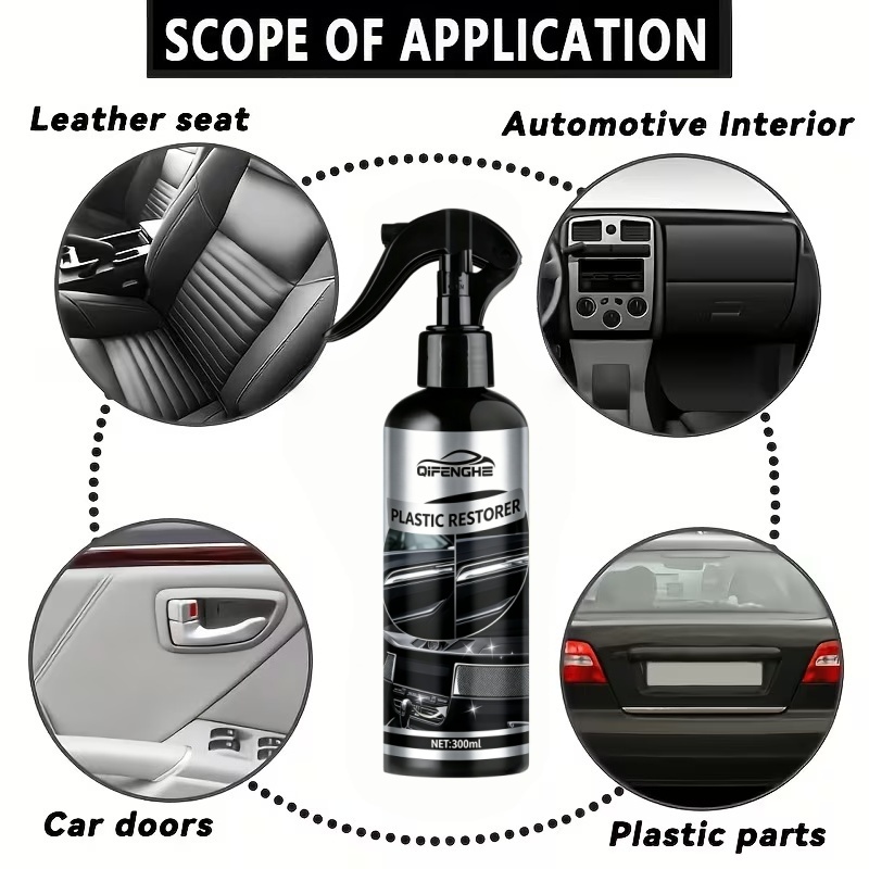 300ml 오래 지속되는 플라스틱 복원제, 퇴색된 검정 - Trim Restorer Plastic 리뷰 및 가격