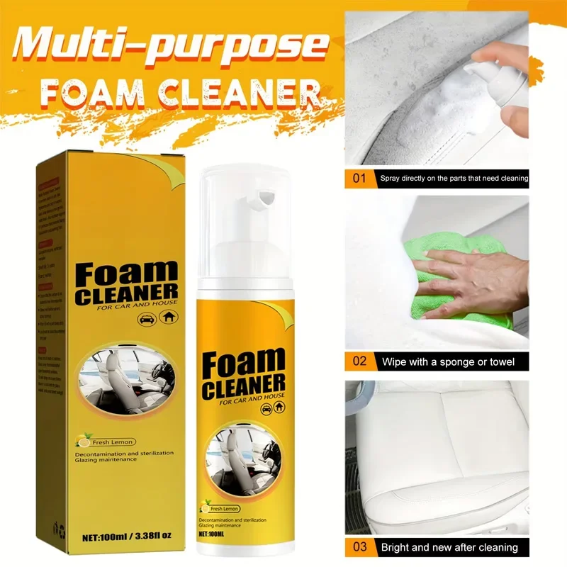 다기능 폼 클리너 자동차 내부 강력한 오염 제거 루프  - Leather Cleaner Interior 리뷰 및 가격