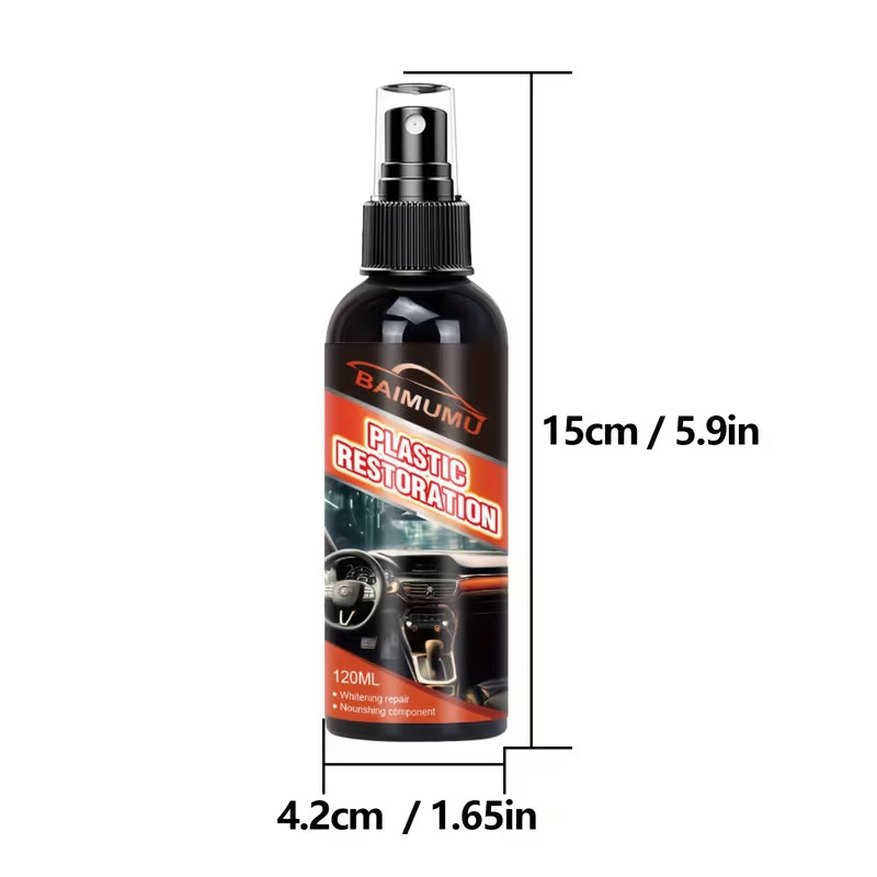 120ml 자동차 플라스틱 복원 스프레이, 대시보드 및 - Trim Restorer Plastic 리뷰 및 가격